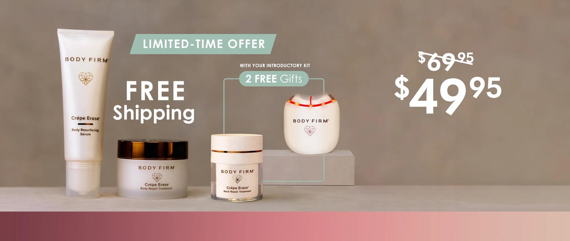 Limited-Time Offer With 2 Free Gifts Banner