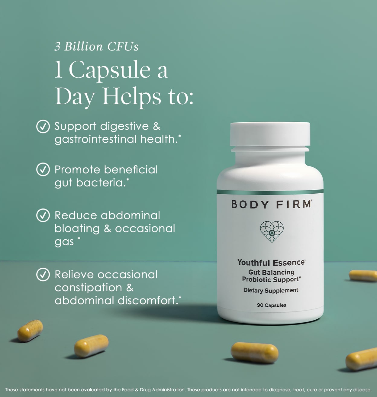 womens probiotic supplement -capsules for digestive health, healthy gut bacteria, reduce bloat, remove constipation.  — image 4 of 8